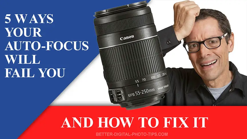 That's annoying!  You missed another important photo because your darn camera won't focus. 5 simple tips to fix or avoid missing that great shot.