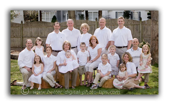 Family Portrait Poses We kept the clothing simple so that it would be easy