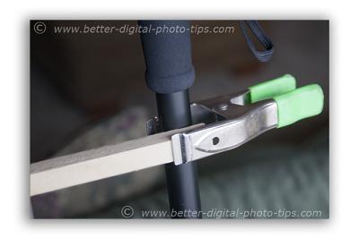 Monopod Stability Trick<br>Clamp a stick on it.