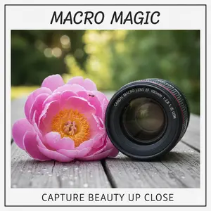 Macro Lens And Flower