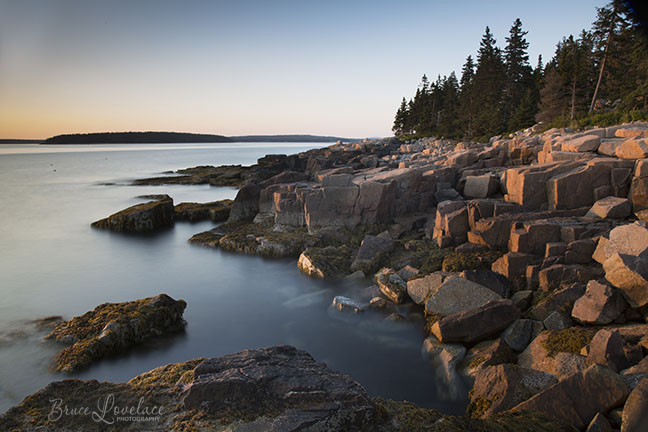 Acadia Sunset Photo - Tripod and ND Filter