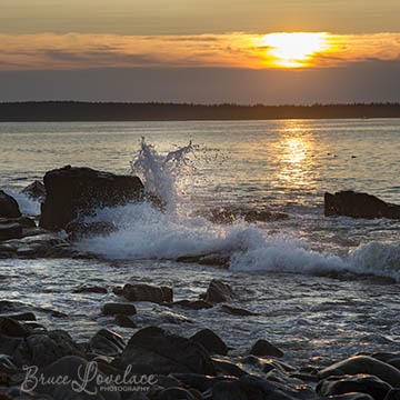 Acadia Maine waves