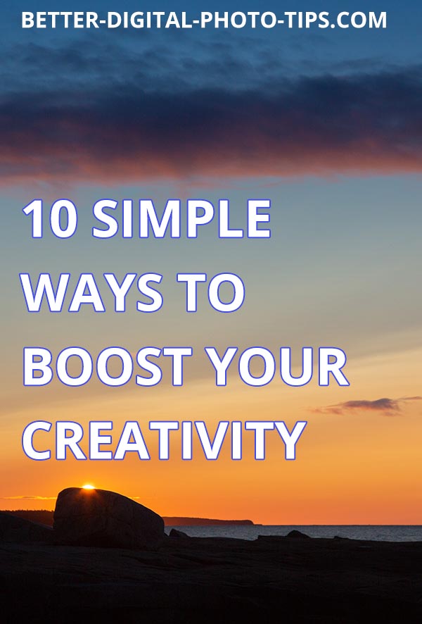 10 ways to boost creativity poster