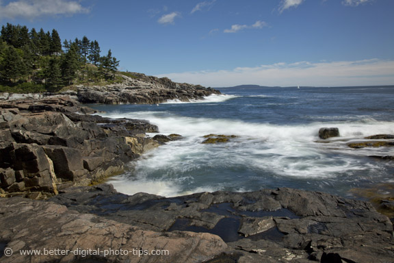 Photo of Acadia National Park - Rock and Waves - for travel photography book review article