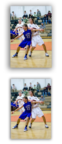Using Gaussian Blur to Separate This Basketball player From the Background