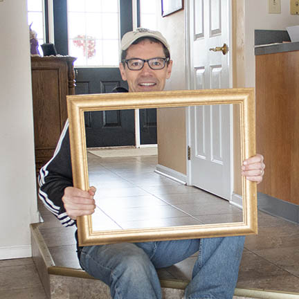 Bruce creative framed selfie