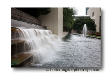 Convention center water fountain