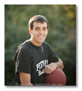 Portrait of basketball player