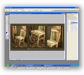 Screenshot of photography editing software