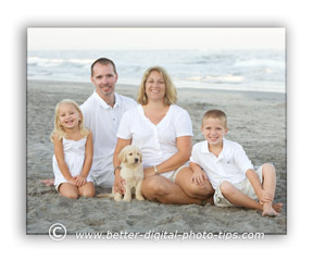 Family beach portrait