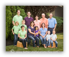 Outdoor family pose