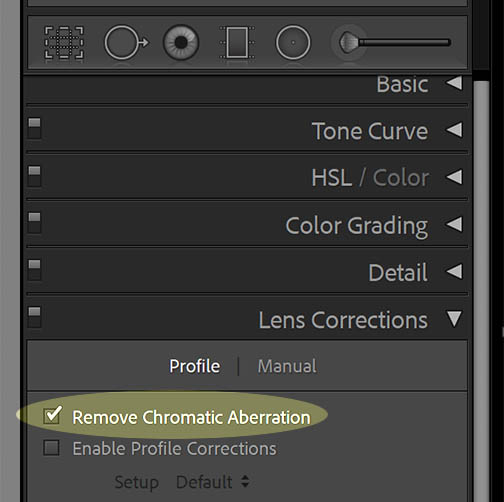 Lightroom fix chromatic aberrations