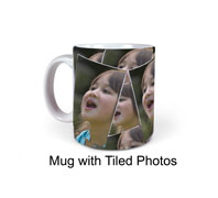 mug with tiled images