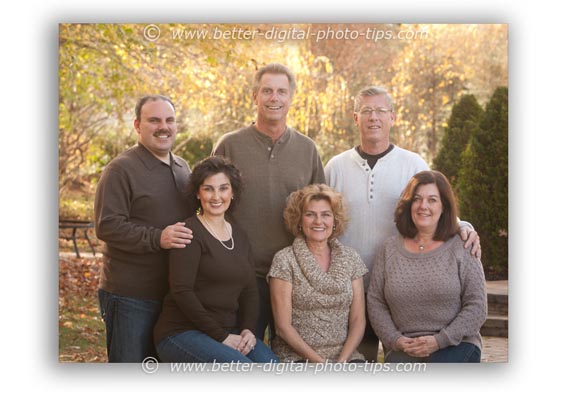 Outdoor Family Portrait of Adults Only