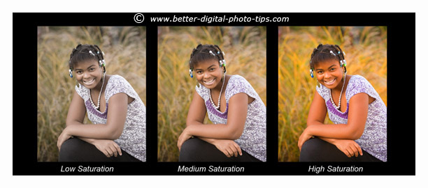 Quickly adjust saturation and color balance as part of your routine.