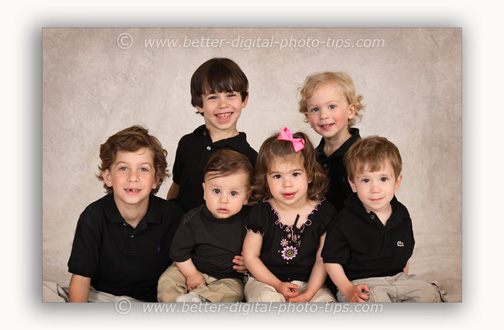 Good Group Pose for 6 Children