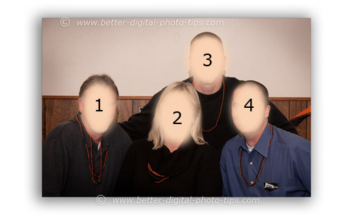 Photography pose of 4 adults