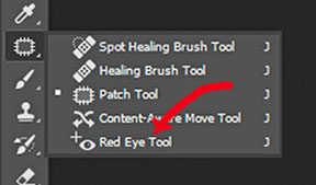 Photoshop red eye tool