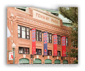 Brick facade at Fenway Park