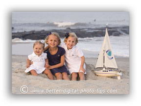 Portrait Photography Pose - Children on the Beach
