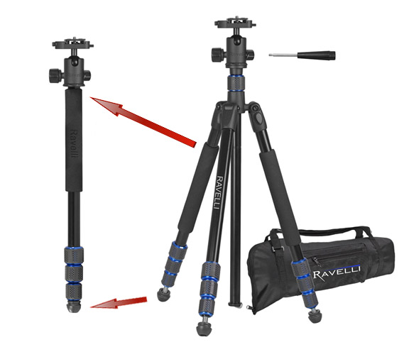 travel tripod monopod combo