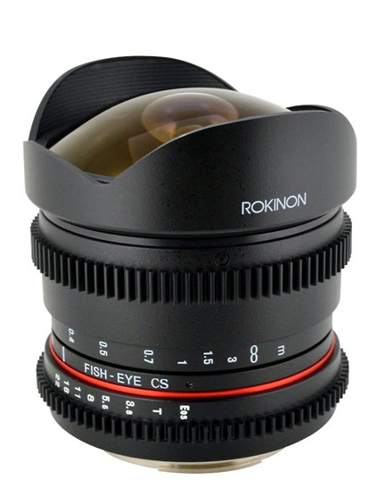 Rokinon super-wide angle fisheye lens