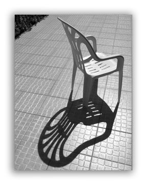 Shadow of a chair