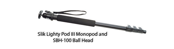 Slik Lighty Pod III Monopod With SBH-100 Ball Head
