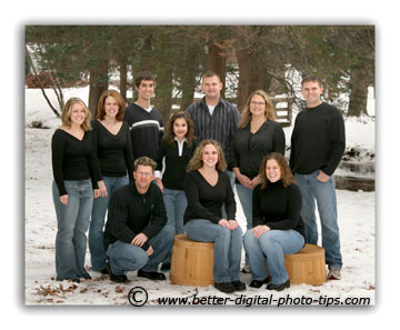 Snow concept Family Portrait