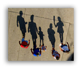 Shadow photos of people