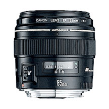 Canon 85mm f/1.8 prime lens