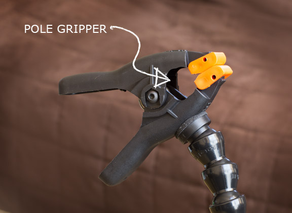 Pole grip of Wimberley Plamp II