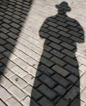 Shadow selfie project using bricks