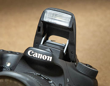 DSLR pop-up flash