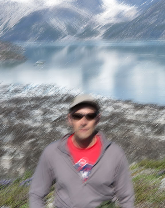 Blur from camera movement - Alaska Glacier