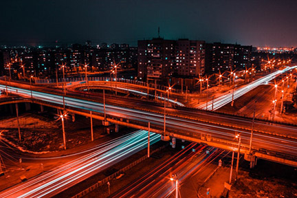 bridge at night