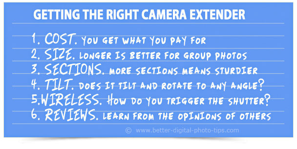 camera extender tips graphic