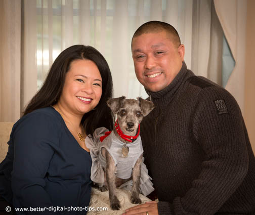 This good-looking couple and their small dog was a great situation for coming in close