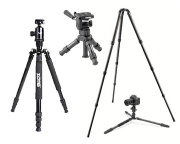 Collection of tripod options