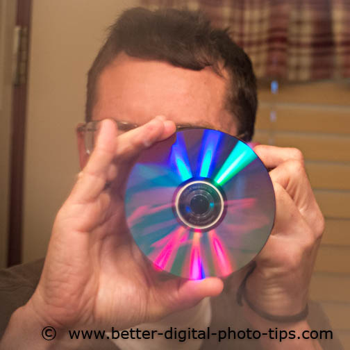 Creative DVD Selfie Portrait