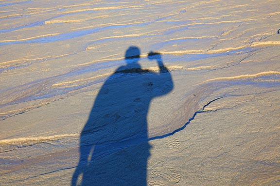 Creative selfie at Sandy Beach