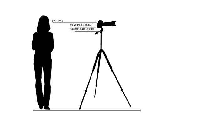 Tripod height diagram