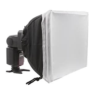 a large diffusing flashgun lightbox