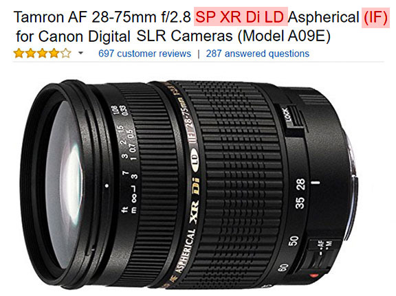 Confusing digital camera lens abbreviations