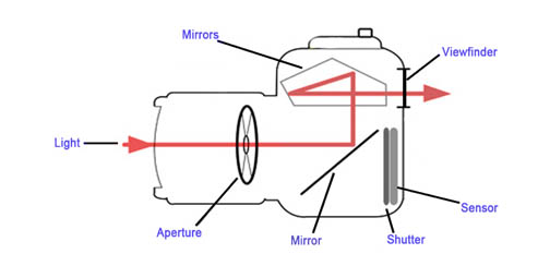 DSLR camera diagram