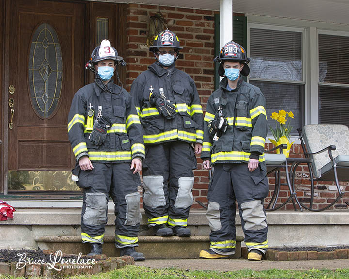 Portrait of 3 firemen