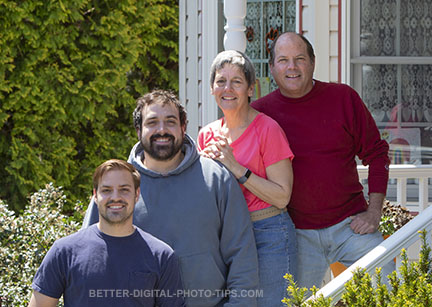 Fast shutter speed outdoor portrait