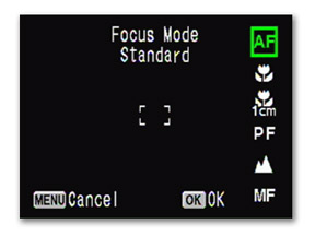 standard focus mode