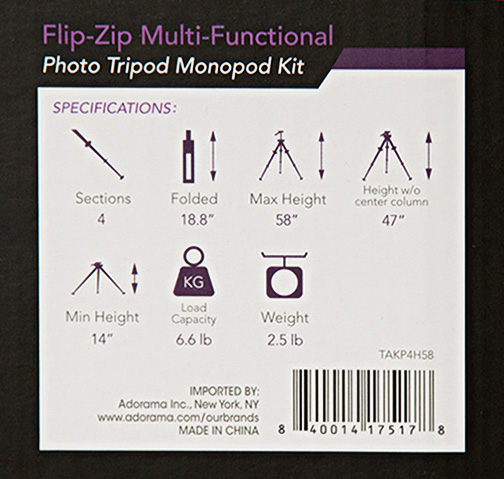 tripod box label