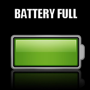 Full camera battery indicator